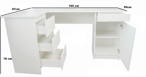 Biurko narożne IBIZA 152,5 cm