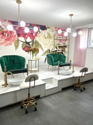 Podwójny podest do pedicure LADIES glamour z podnóżkami