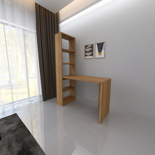 Biurko z regałem MILI w aranżacji home office
