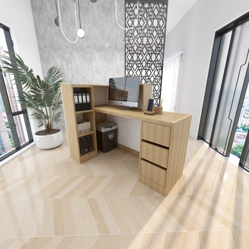 Lada recepcyjna GLOW we wnętrzu salonu