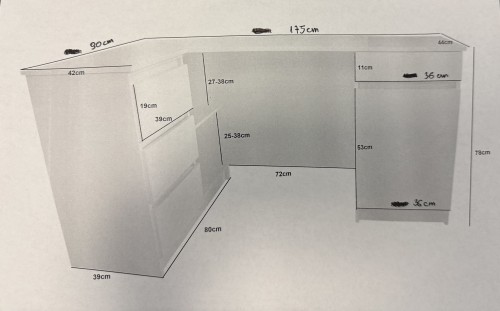 Lada recepcyjna VITA + 2x komoda ZAMÓWIENIE INDYWIDUALNE