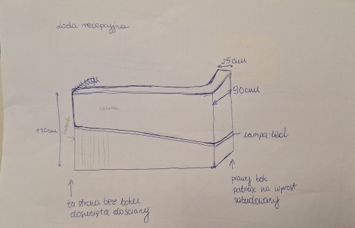 Lada Recepcyjna LUCA LED Zamówienie Indywidualne
